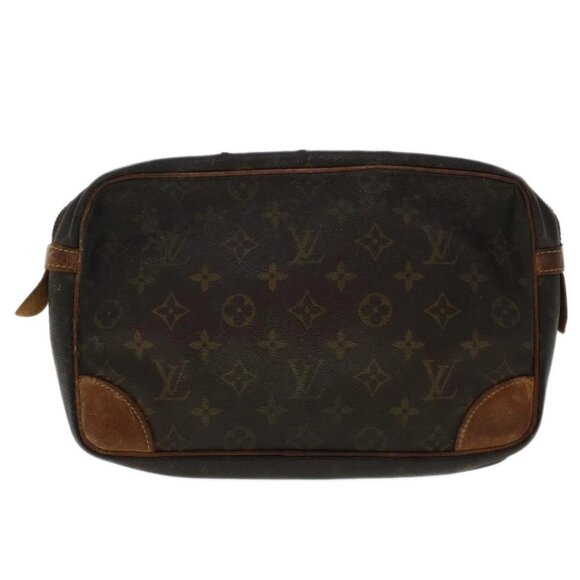 LOUIS VUITTON Monogram Compiegne 28 Clutch Bag M51845 LV Auth 48512 - Picture 2 of 16